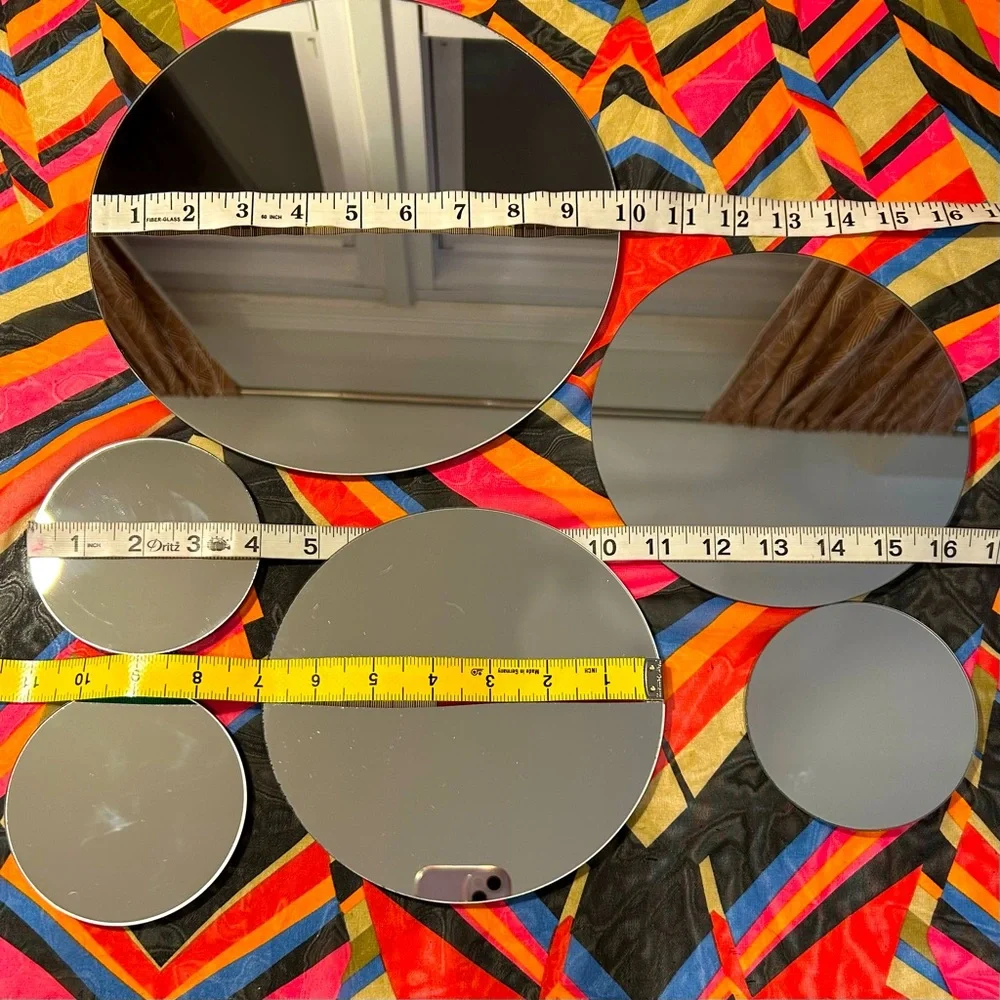 SET OF 6 MIRRORS FOR MACRAME PROJECTS